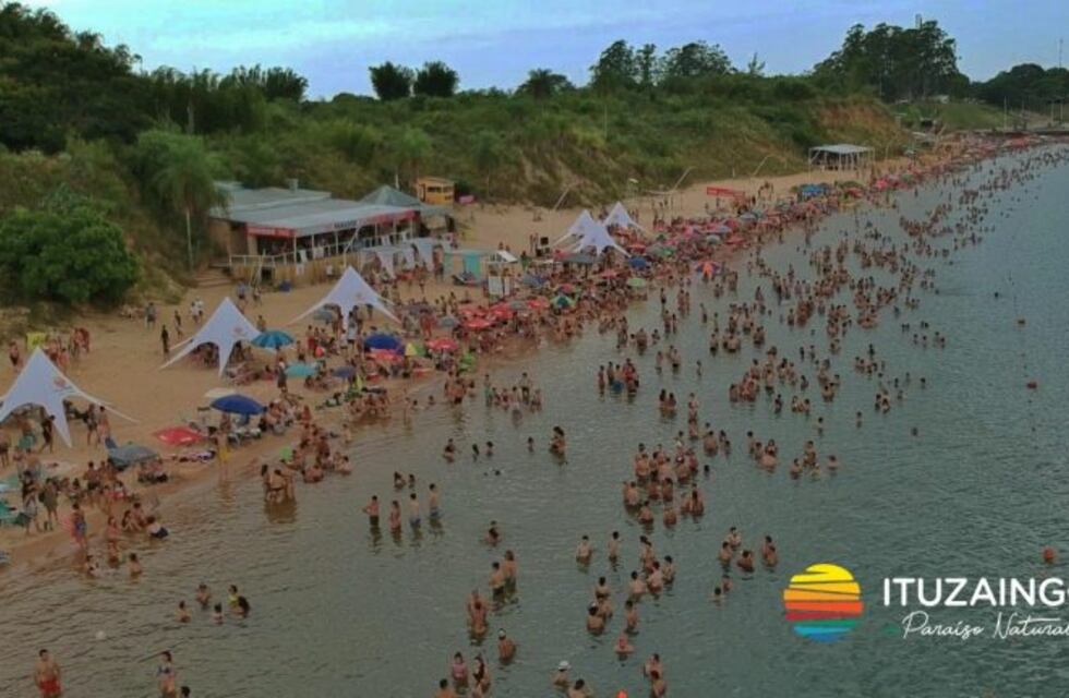 Con 40°C de calor, 25.000 misioneros huyeron a las playas de Ituzaingó