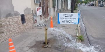 ASSA realizará un purgado de red de agua potable en el noreste de la ciudad de Rafaela (Prensa ASSA)