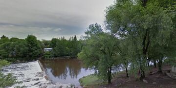Río Cosquín en la ciudad del mismo nombre, (Foto: Captura/©Google Street View)\u002E