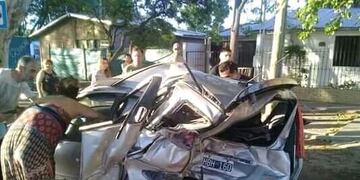 Choque Alvear Jeep y 206