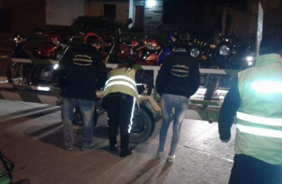 Secuestraron 28 motos que iban a participar de una picada ilegal