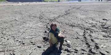 Se enterró en el barro\u002E (Fotos: El Diario)