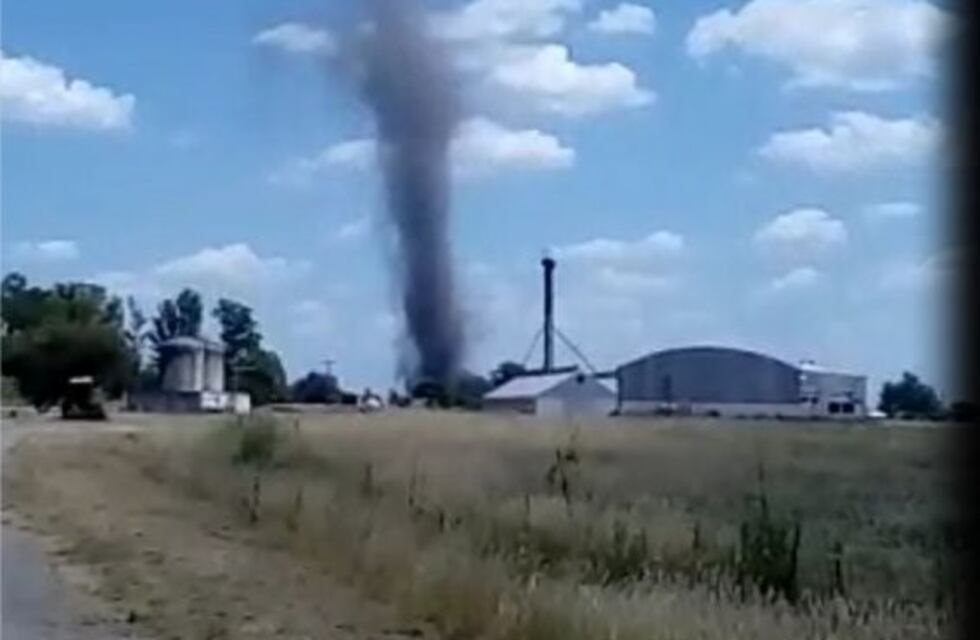 Temor en San Justo por la aparición de una tromba