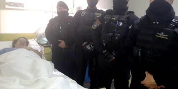 policías parteros en Las Heras