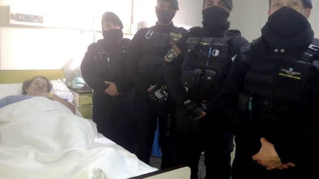 policías parteros en Las Heras