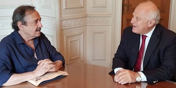 Reunión de Ricardo Alfonsín y Miguel Lifschitz