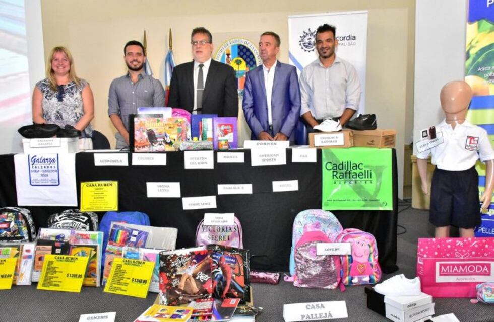 Municipio y comercios acordaron una canasta escolar económica