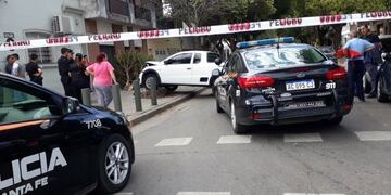 El ladrón chocó la camioneta en Castellanos al 1600\u002E