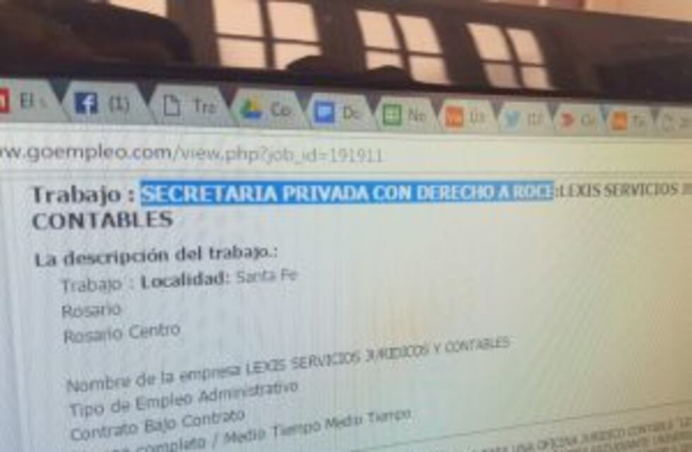 ¿Secretaria con derecho a roce? Una convocatoria de empleo para un estudio rosarino que indigna
