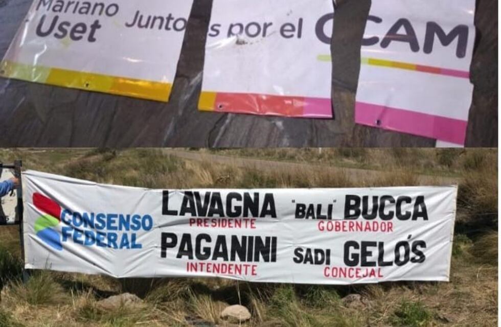 Denuncian vandalismo en los pasacalles de algunos partidos políticos