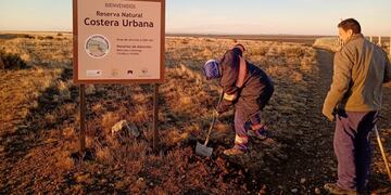 limpieza de reserva urbana