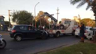 Choque y agresion en Villa Carlos Paz