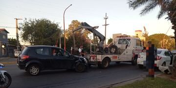 Choque y agresion en Villa Carlos Paz