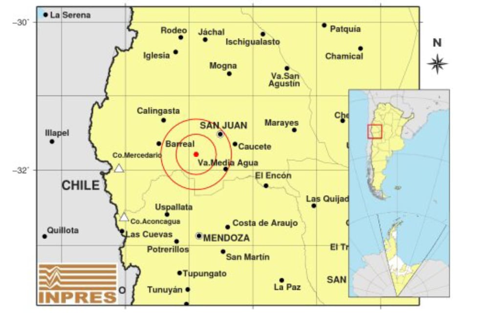 Tembló en San Juan y se sintió en Mendoza y Chile