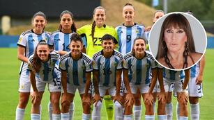 Moria Casán le envió un saludo a las jugadoras de la Selección argentina, previo al inicio del Mundial. Gentileza.
