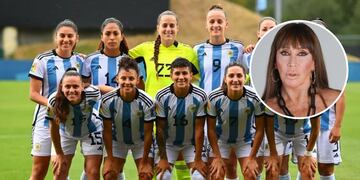 Moria Casán le envió un saludo a las jugadoras de la Selección argentina, previo al inicio del Mundial. Gentileza.