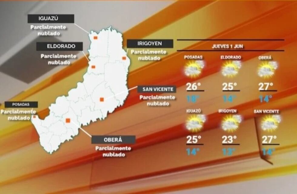 Se espera un clima agradable para este jueves en Misiones