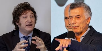 Javier Milei y Mauricio Macri