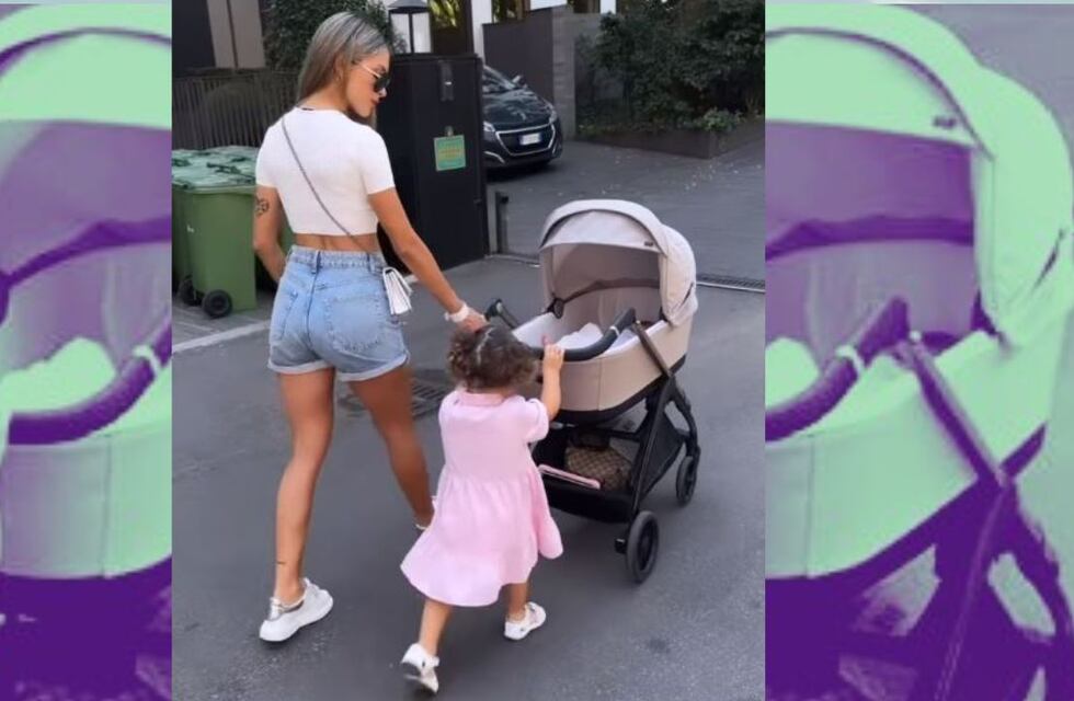 Así está “nuestro cerdito”: Agustina Gandolfo mostrando cómo crece Theo