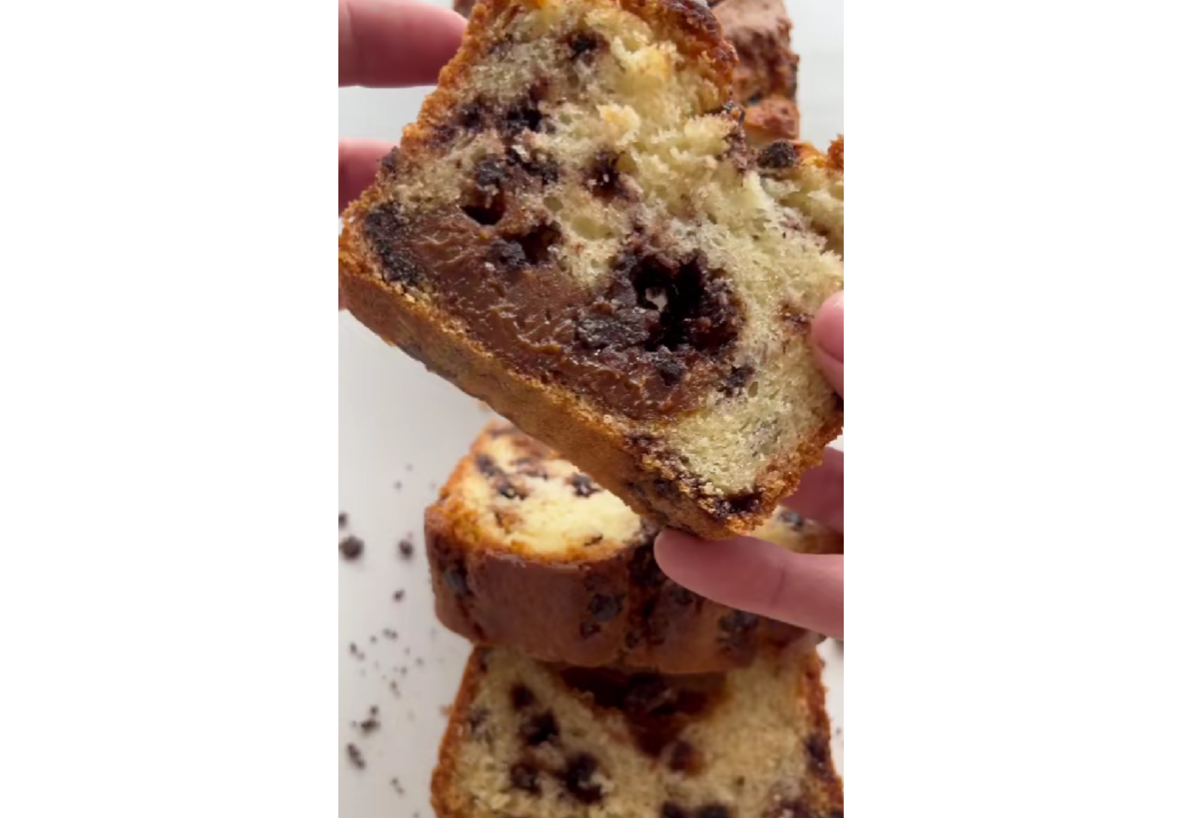 Así de húmedo queda el budín.
