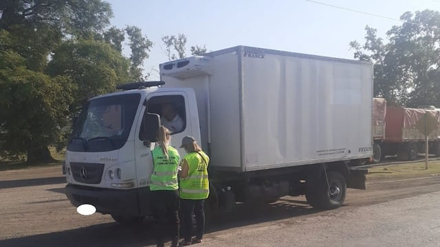 Controles a vehículos que transportan alimentos