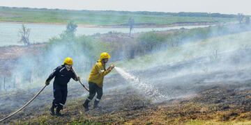 Brigadistas sofocan nuevos focos de incendios en el Delta Entrerriano