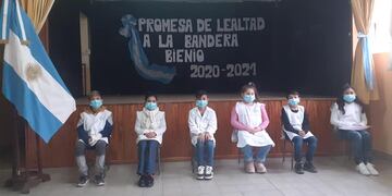 Alumnos rosaleños prometieron fidelidad y lealtad a la bandera