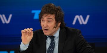 Buenos Aires 16 de agosto 2023 Javier Milei Victoria Villarruel y  en el programa de a dos voces 
clarin