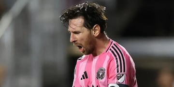 El rosarino gritó con bronca el gol ante Toronto.