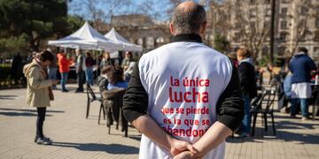 El sindicato celebró su día el 29 de julio con un almuerzo solidario en la plaza San Martín.