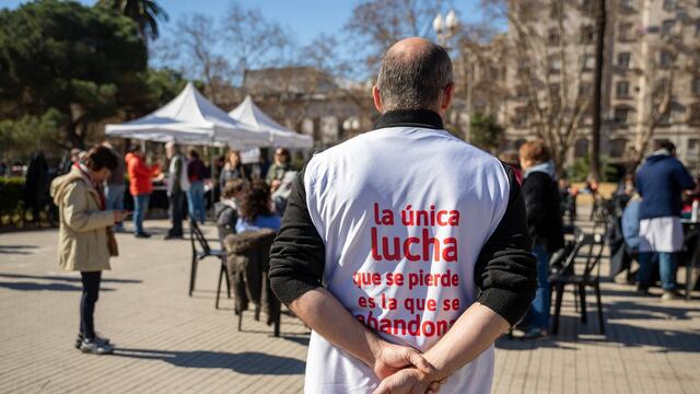 El sindicato celebró su día el 29 de julio con un almuerzo solidario en la plaza San Martín.