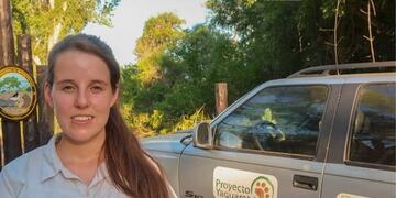 Lucero Corrales es la nueva guardaparques y coordinadora de colaboradores del Proyecto Yaguareté.
