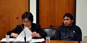 Thola Durán durante la audiencia de formulación de cargos\u002E Foto: Marcelo Ochoa\u002E