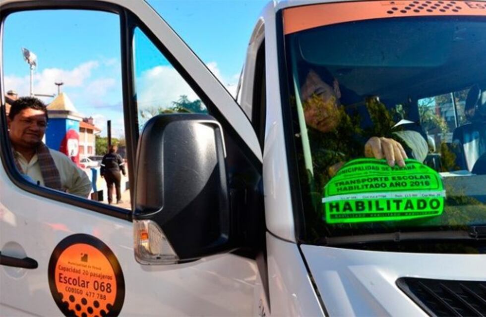 Esta semana colocarán las obleas a los transportes escolares