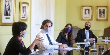 Gabinete económico\u002E (Foto: Presidencia de la Nación)