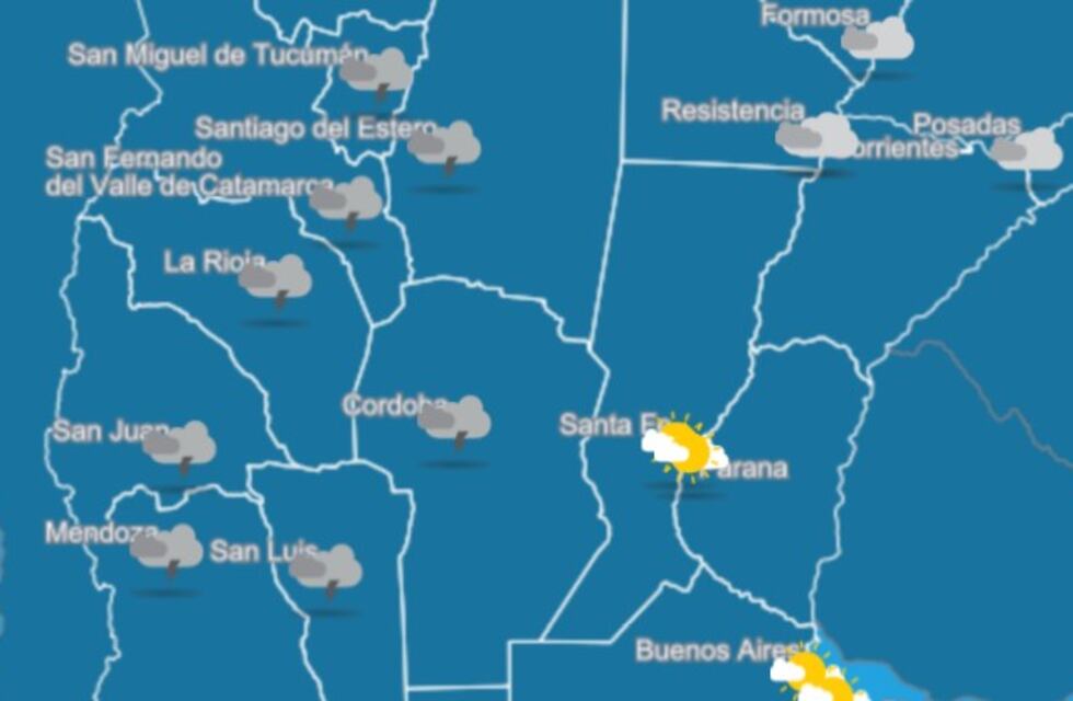 Alerta por tormentas fuertes en el norte de Mendoza