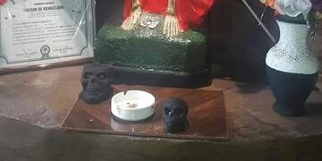 Altar de san La Muerte en Argüello Lourdes