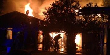 Incendio en el Barrio Santa Rita