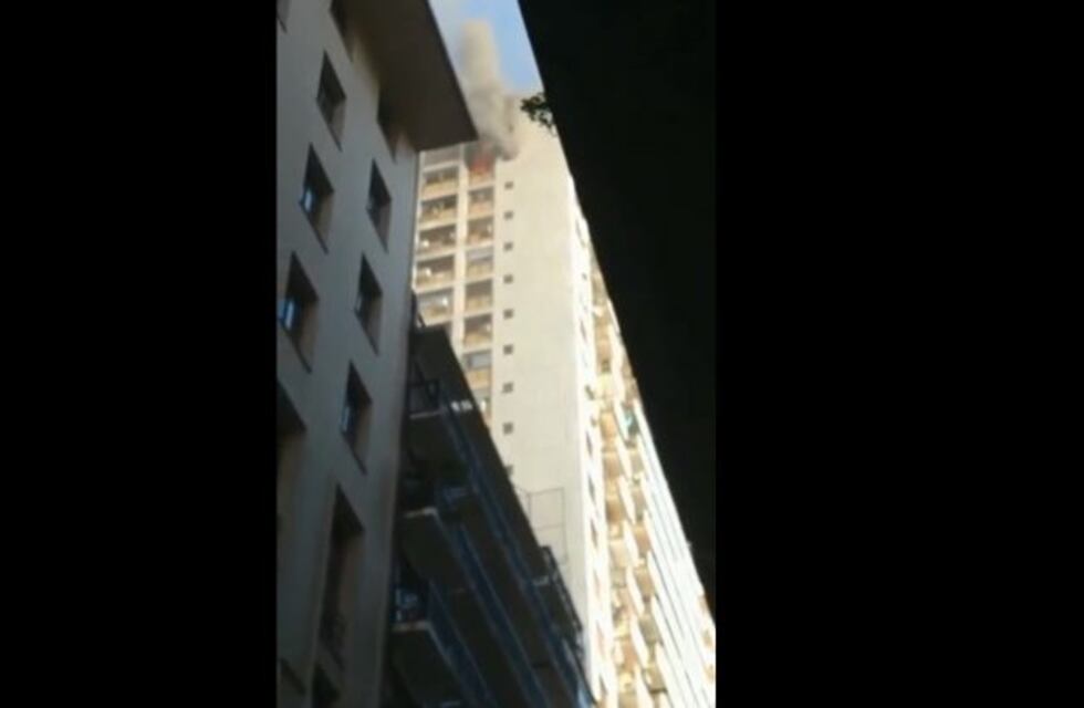 Incendio en un edificio del microcentro porteño