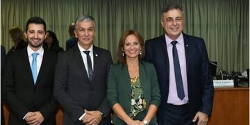 bloque de concejales del PJ Juan Senn Jorge Muriel Brenda Vimo Luis Castellano