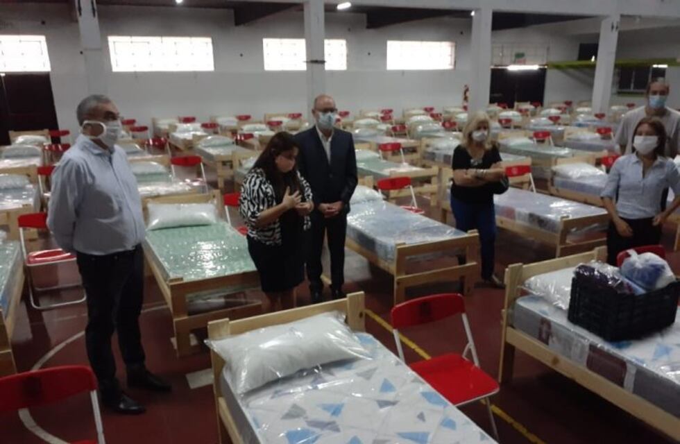 El centro de aislamiento del club 9 de Julio está listo para ser usado