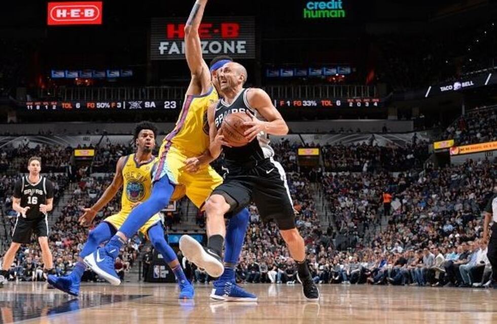 Ginóbili alcanzó otro récord en la victoria de los Spurs ante los Warriors