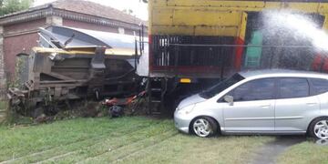 Un tren de la empresa Belgrano Cargas descarrilu00f3 en Maciel, Santa Fe.