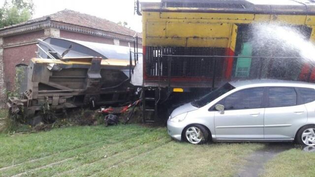 Un tren de la empresa Belgrano Cargas descarrilu00f3 en Maciel, Santa Fe.