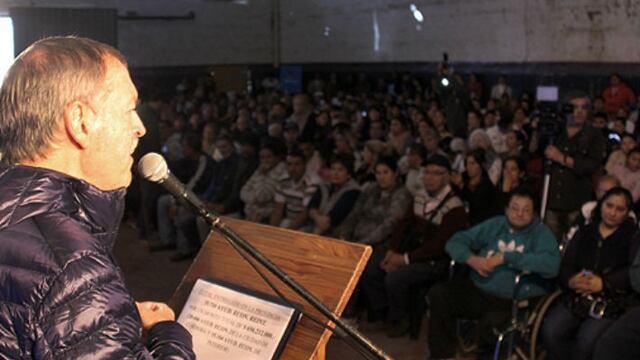 Schiaretti, en el acto en Villa El Libertador.