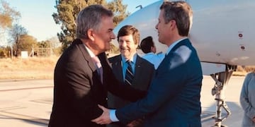 Príncipe Federico de Dinamarca junto al Intendente Héctor Gay