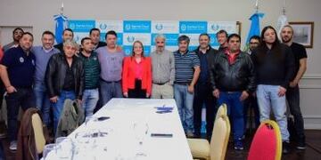 La gobernadora se reunió con sindicatos organizados santacruceños