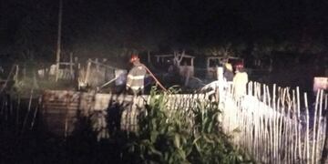 La precaria vivienda de Villa Yacanto sufrió daños totales\u002E