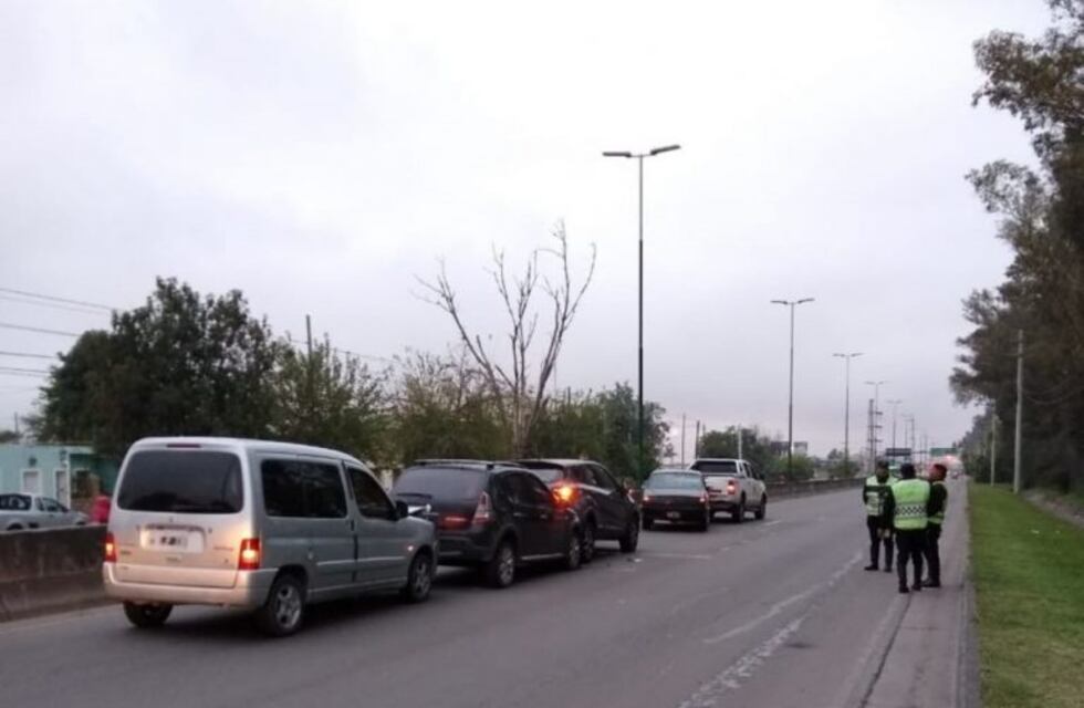 Un choque en cadena dejó lesionados a dos niños en la mañana de este lunes