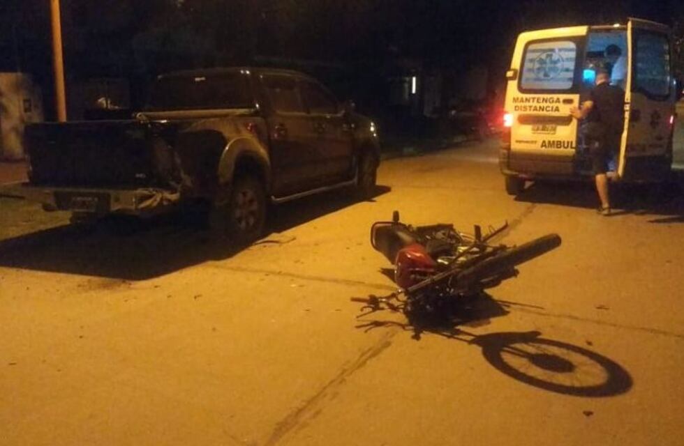 Un hombre falleció tras chocar con una camioneta en Brinkmann